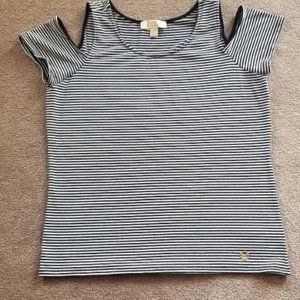 Michael Kors Slit Shoulder Top, SZ L